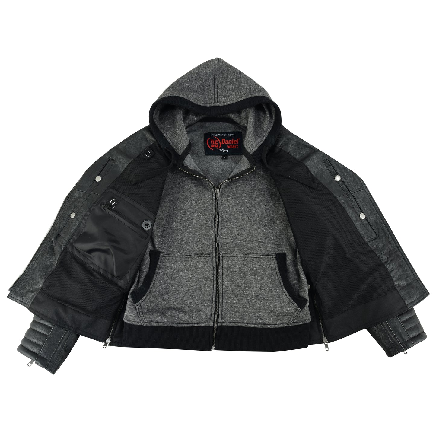 DS877 Women's M/C Jacket with Rub-Off Finish