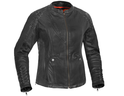 DS885 Women's Stylish Jacket with Grommet and Lacing Accents