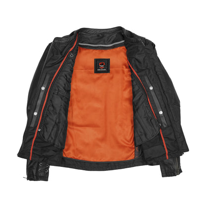 DS885 Women's Stylish Jacket with Grommet and Lacing Accents