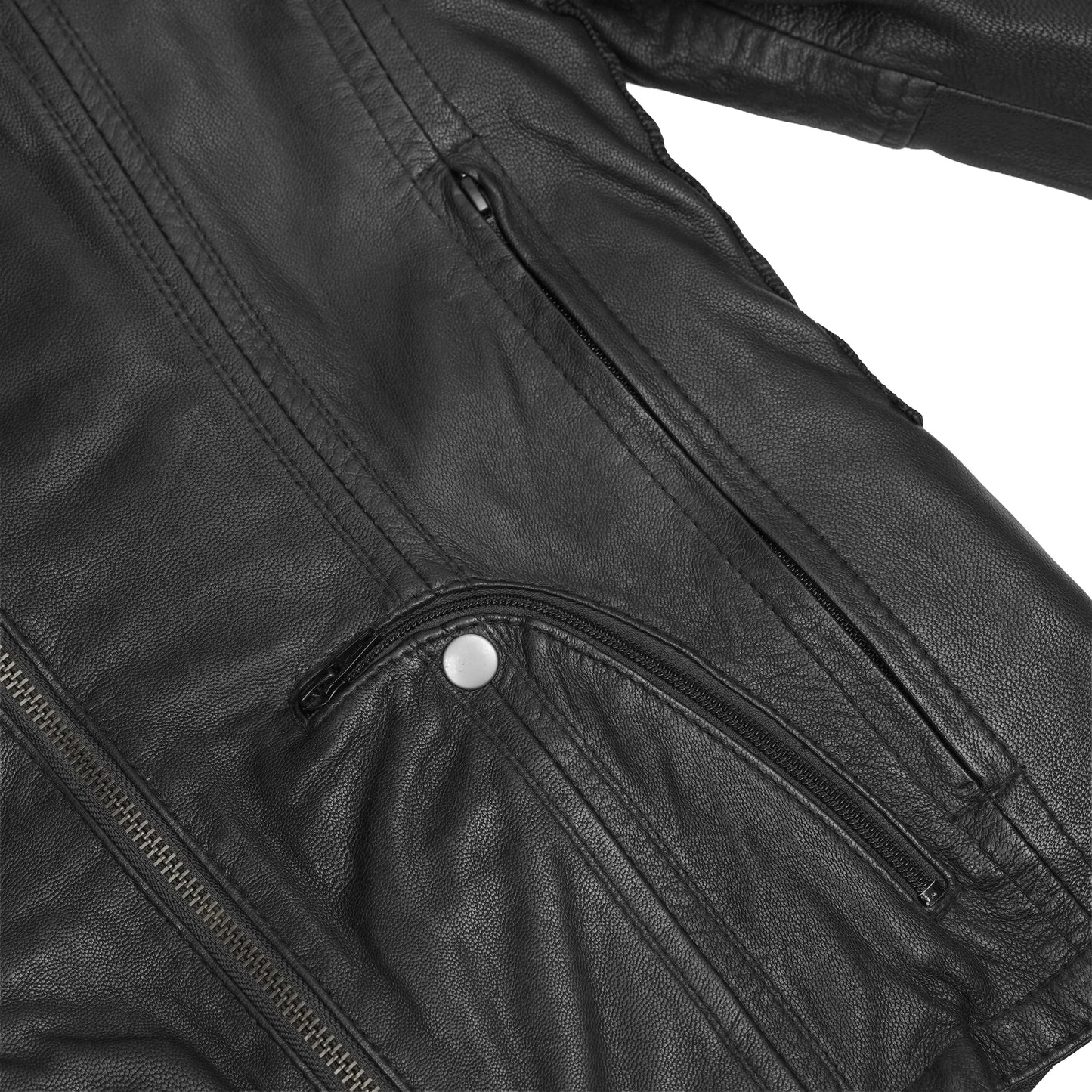 DS885 Women's Stylish Jacket with Grommet and Lacing Accents
