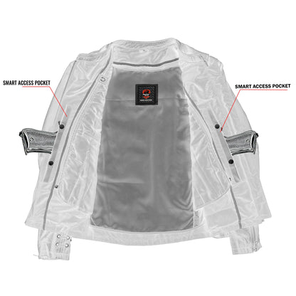 DS885 Women's Stylish Jacket with Grommet and Lacing Accents