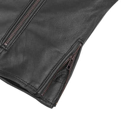 DS894 Women's Modern Longer Beltless Biker Jacket