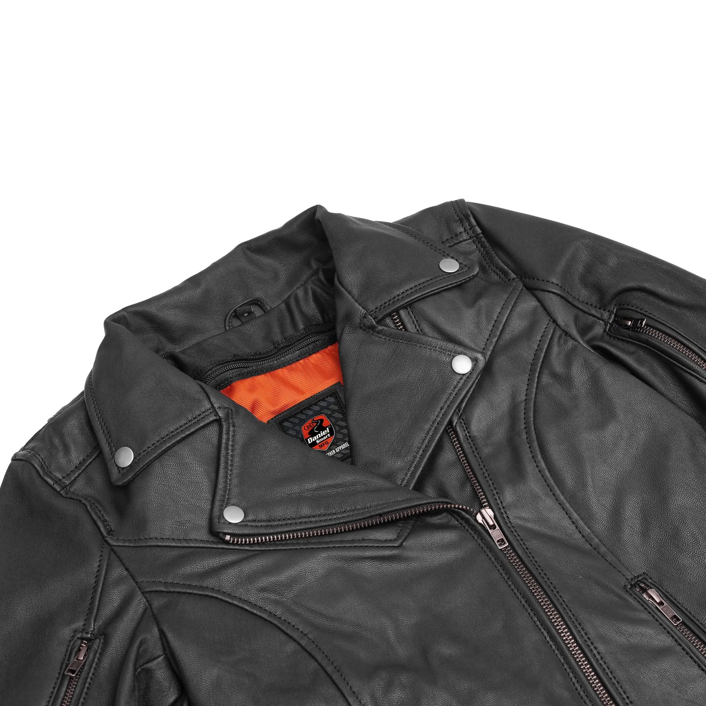 DS894 Women's Modern Longer Beltless Biker Jacket