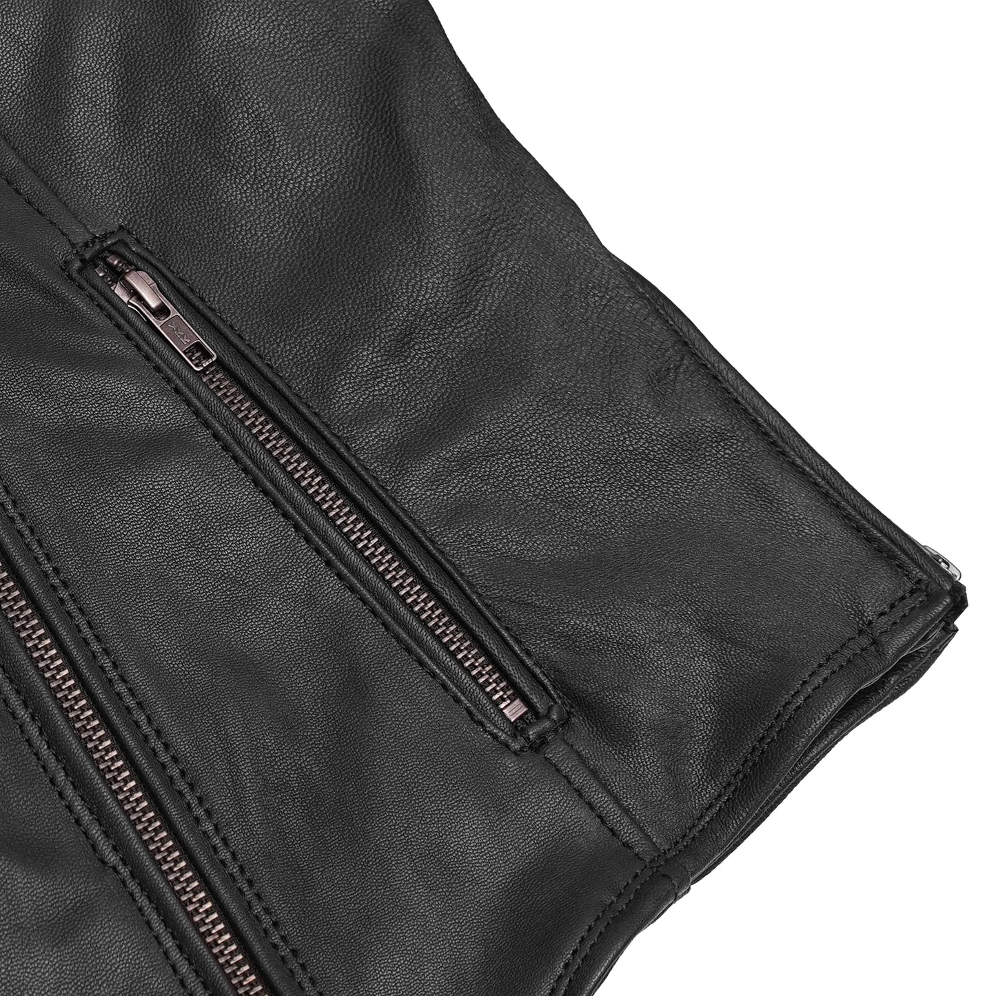 DS894 Women's Modern Longer Beltless Biker Jacket
