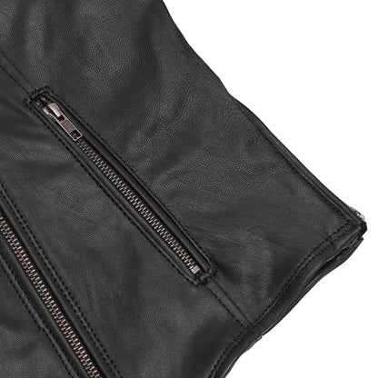 DS894 Women's Modern Longer Beltless Biker Jacket