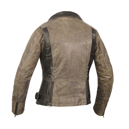 Wild Eclipse Women's Leather Motorcycle Jacket