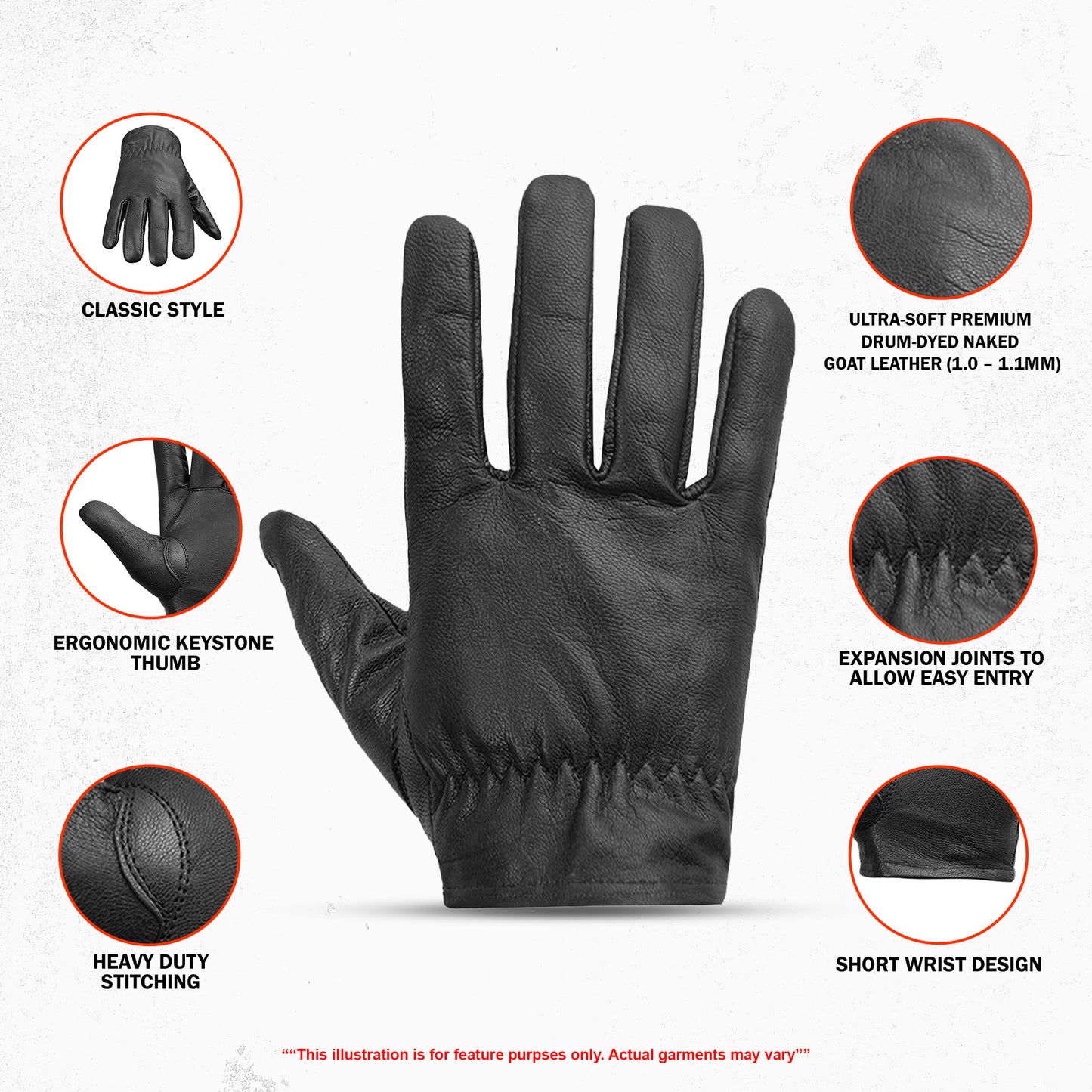 Police Style - Men's Lightweight Gloves