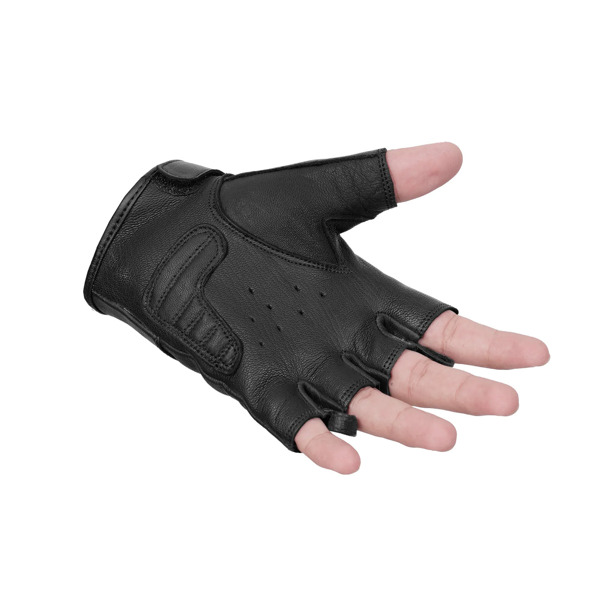 DS98 Reflective Skull Fingerless Glove