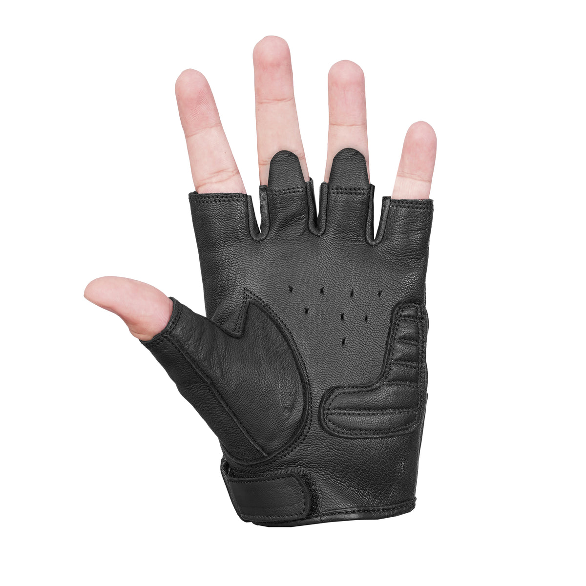 DS98 Reflective Skull Fingerless Glove
