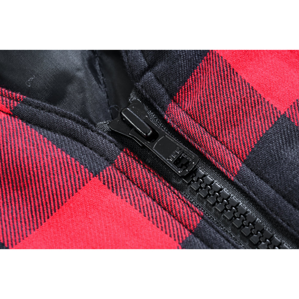 LVAD Flannel Vest Red LVAD Gear