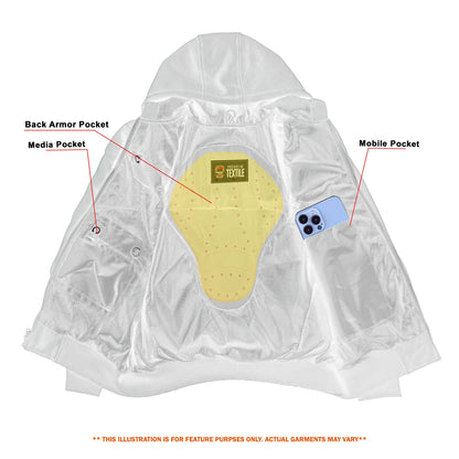 Dark Signal - Men’s Motorcycle Fleece Hoodie