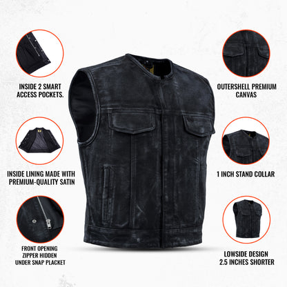 Desert Drifter - Low Cut Summer Spark Men's Canvas Vest