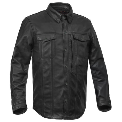 Dominion - Men’s Long Sleeve Leather Shirt