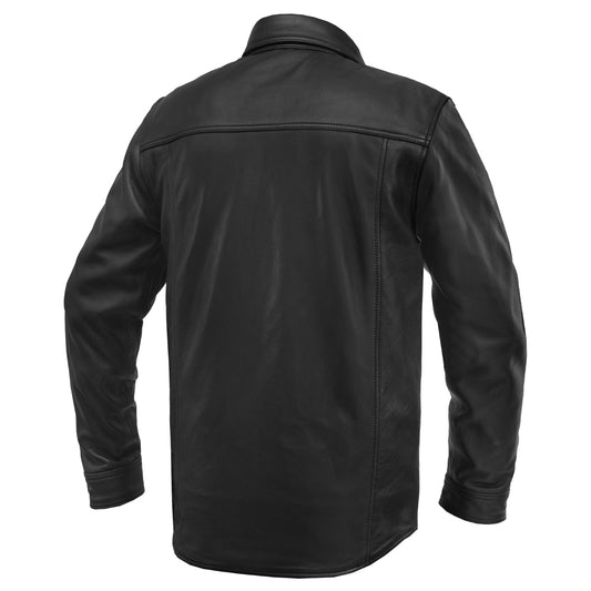 Dominion - Men’s Long Sleeve Leather Shirt