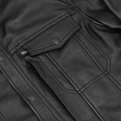 Dominion - Men’s Long Sleeve Leather Shirt