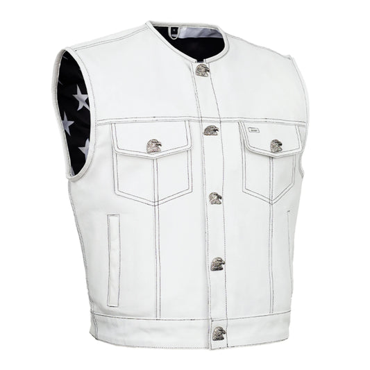 Eagle Shell - Men's Motorcycle Leather Vest