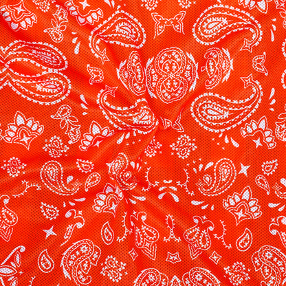 Fire Storm Black and Orange Flannel Textile Vest