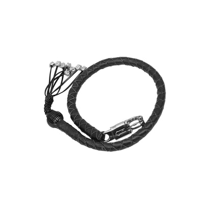 GBW213 MOTORCYCLE GET-BACK WHIP – BLACK