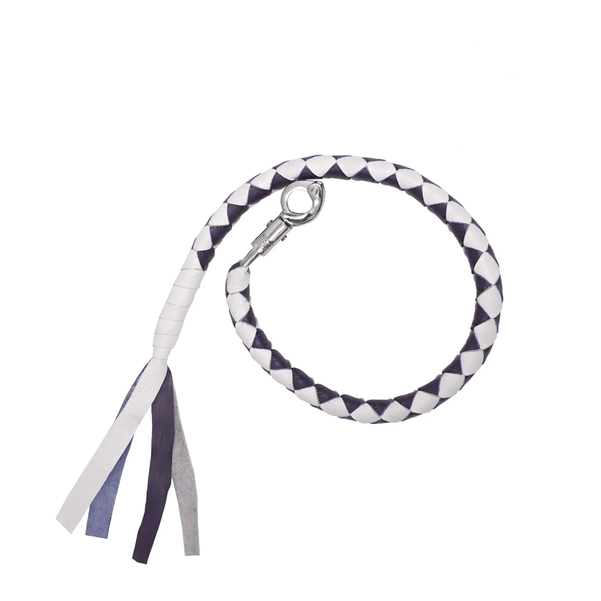 MOTORCYCLE GET-BACK WHIP – Purple/White