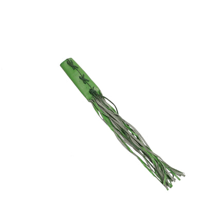 Leather Throttle Cover - Green