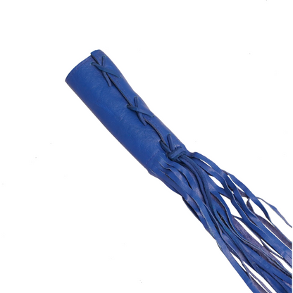 Leather Throttle Cover - Blue
