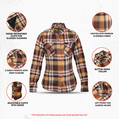 Golden Girl Women’s Flannel Shirt