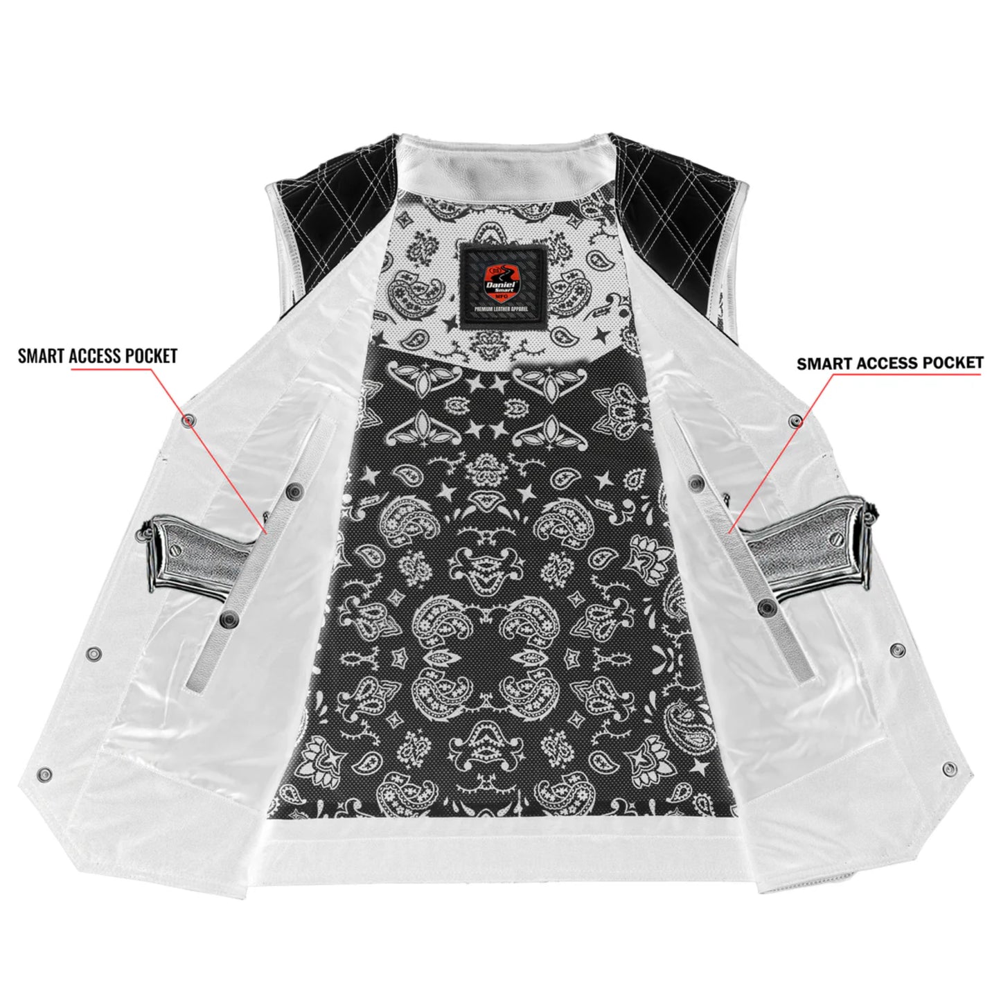 Grainline - Men’s Motorcycle Leather Vest