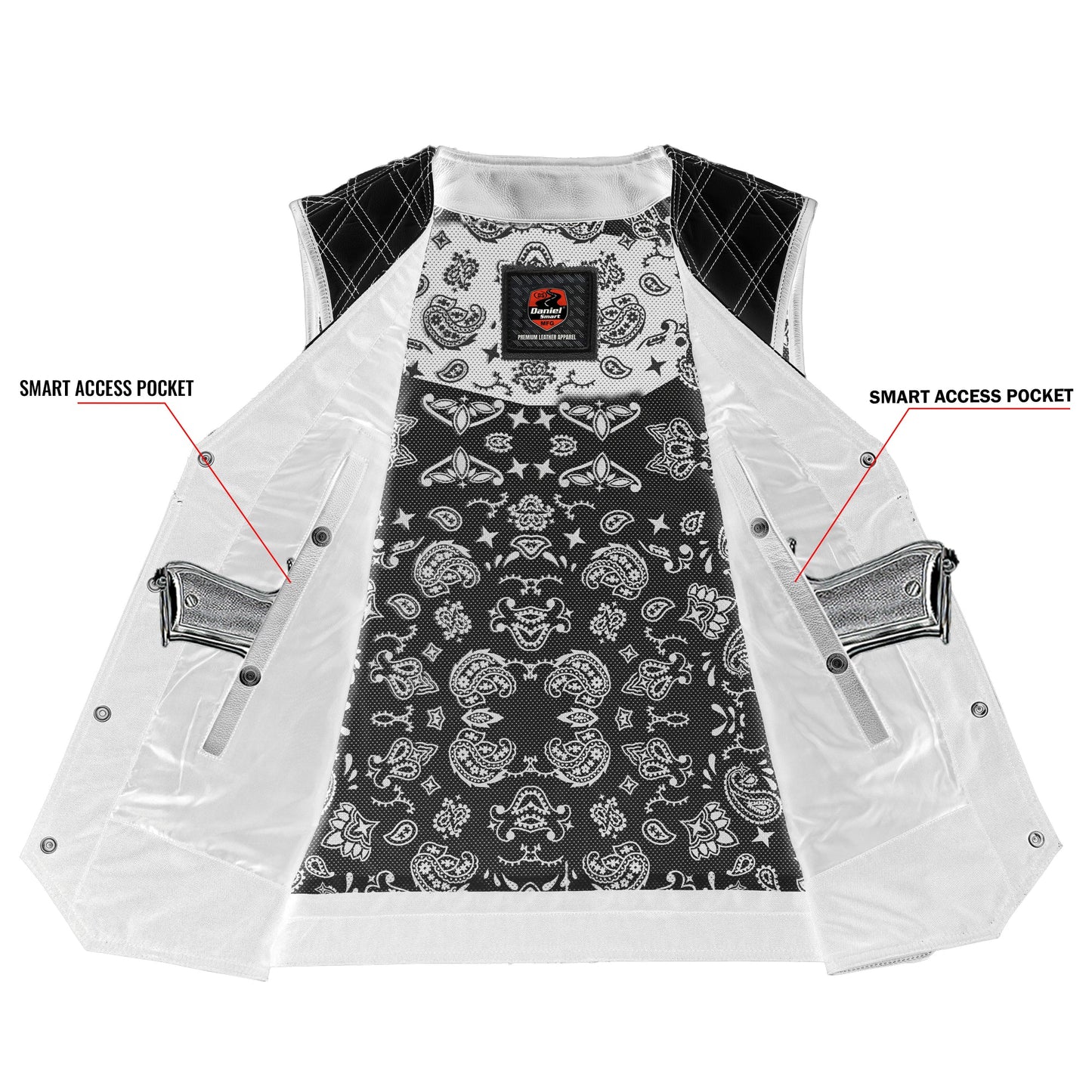 Grainline - Men’s Motorcycle Leather Vest