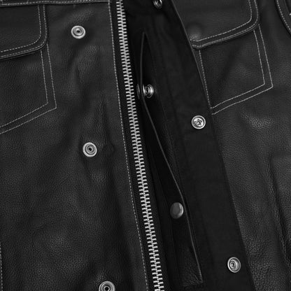 Gravel - Men’s Motorcycle Leather Vest