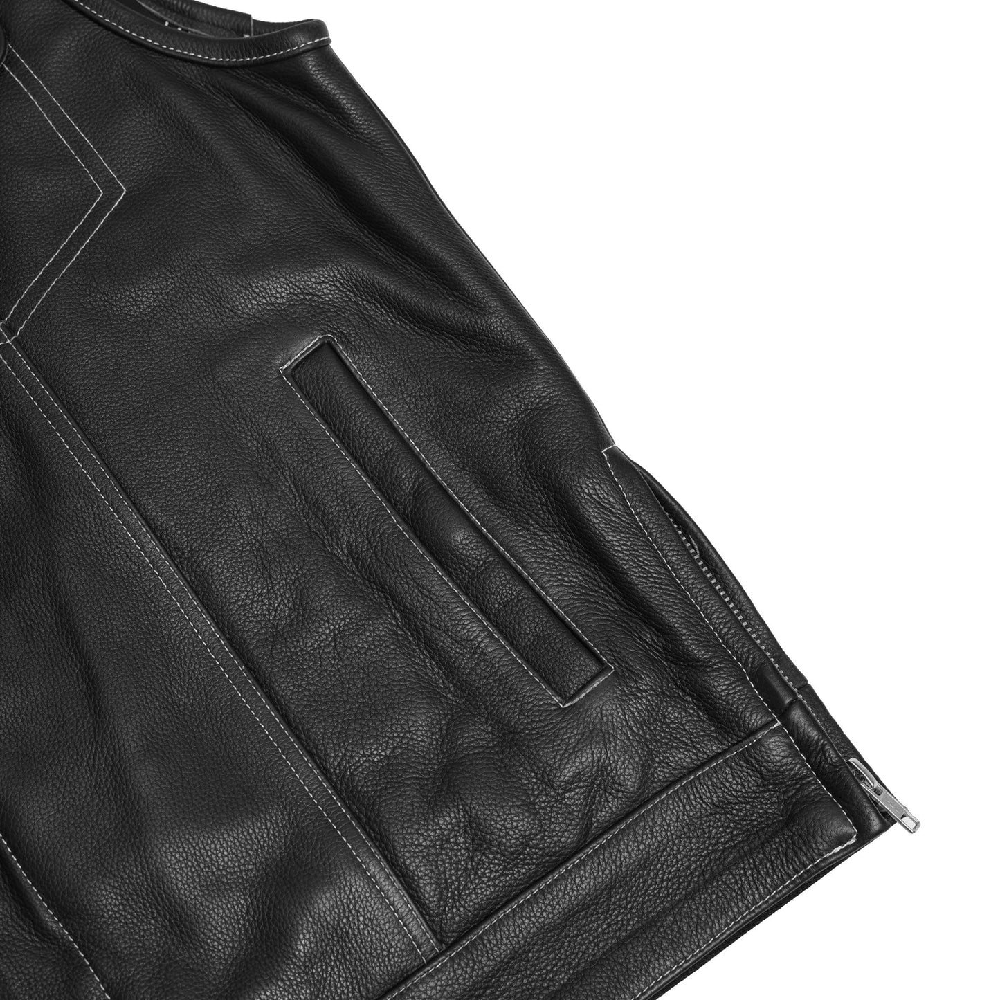 Gravel - Men’s Motorcycle Leather Vest