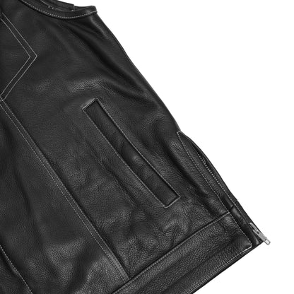 Gravel - Men’s Motorcycle Leather Vest