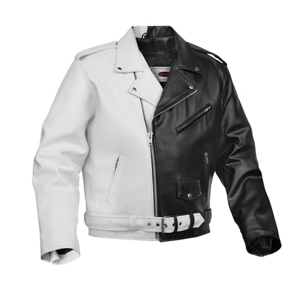 Gravepath – Men’s Faux Leather Motorcycle Jacket