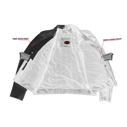 Gravepath – Men’s Faux Leather Motorcycle Jacket