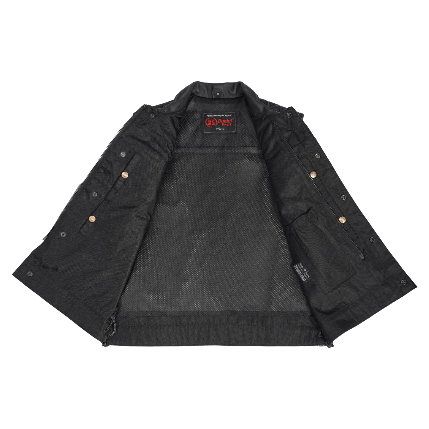 Gray Gunner – Men’s Leather and Denim Vest