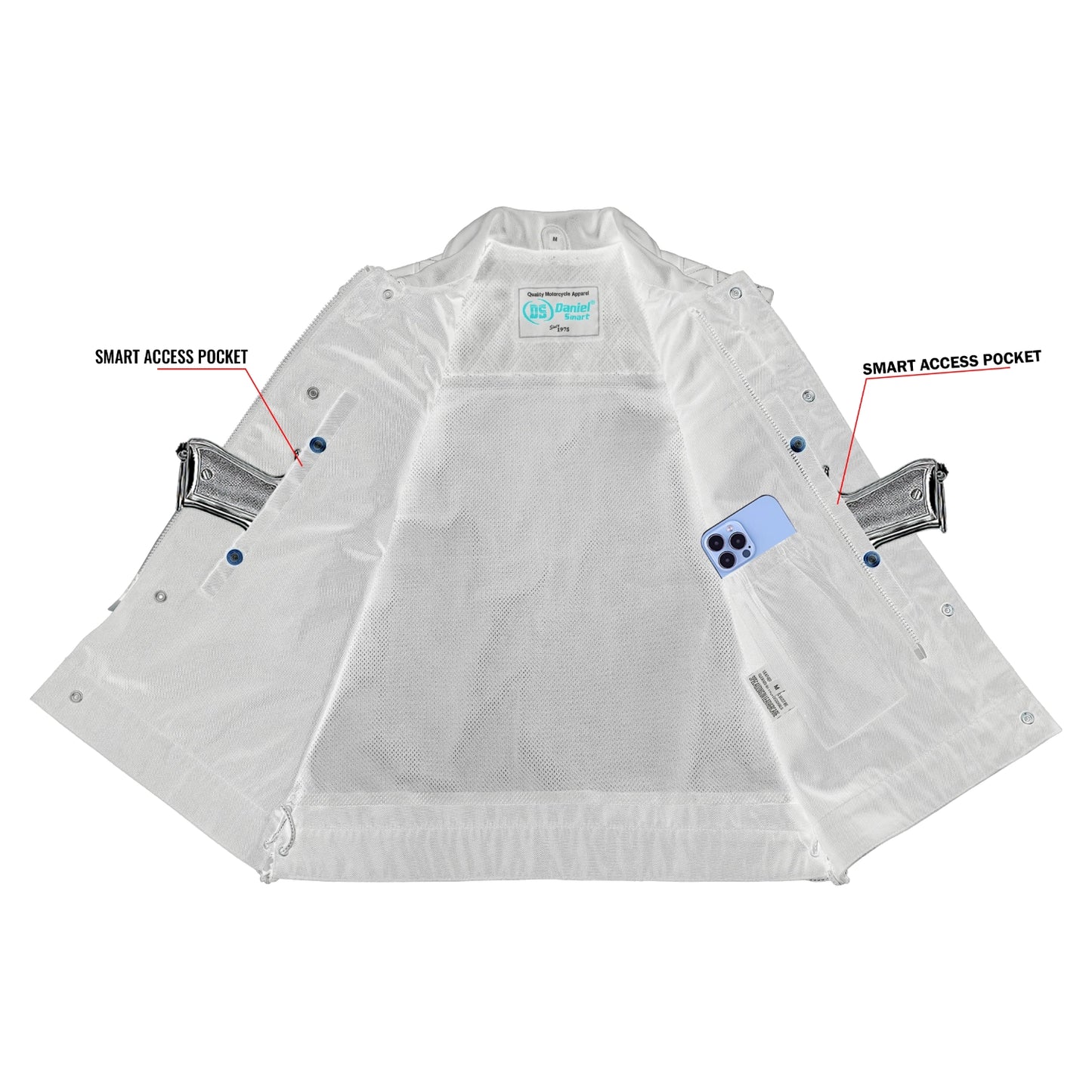 Gray Gunner – Men’s Leather and Denim Vest