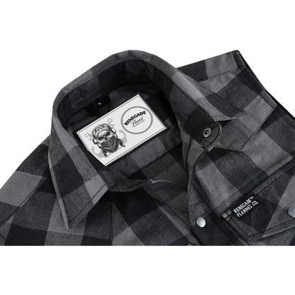 Gray Champ Men's Gray and Black Sleeveless Flannel