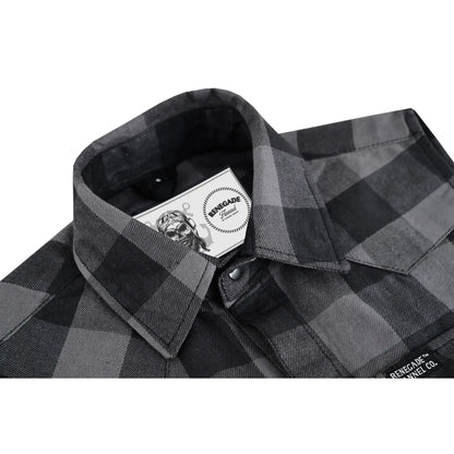 Gray Champ Men's Gray and Black Sleeveless Flannel