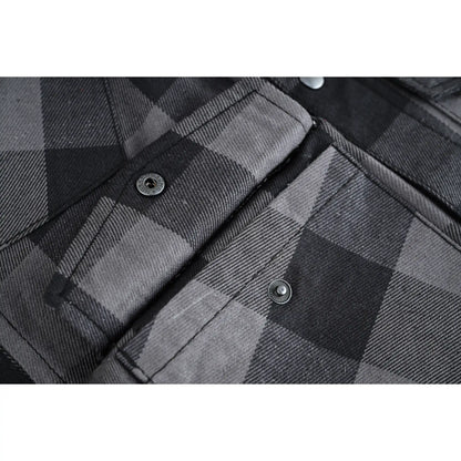 Gray Champ Men's Gray and Black Sleeveless Flannel