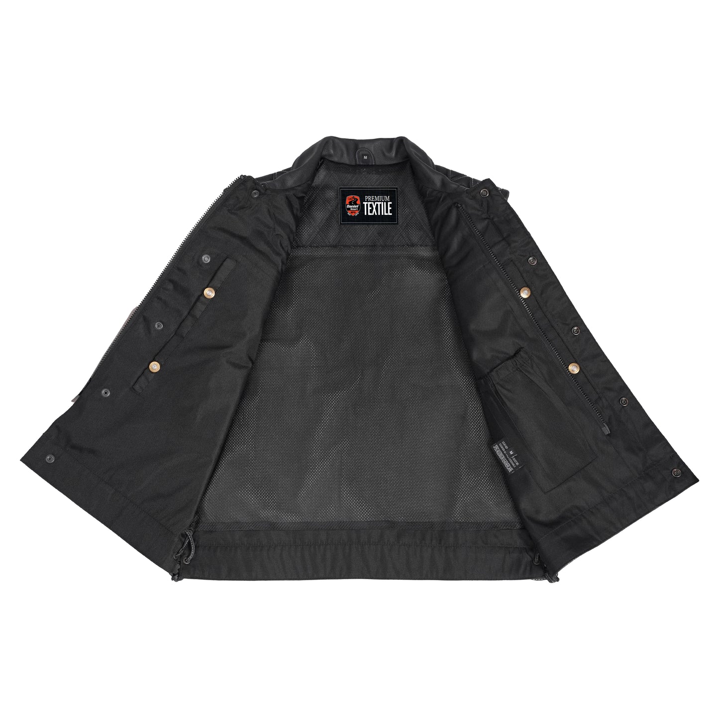 Gray Gunner – Men’s Leather and Denim Vest