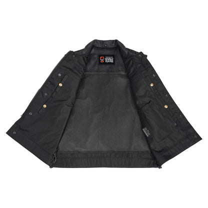 Gray Gunner – Men’s Leather and Denim Vest
