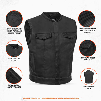 Grimline - Men's Textile Motorcycle Vest
