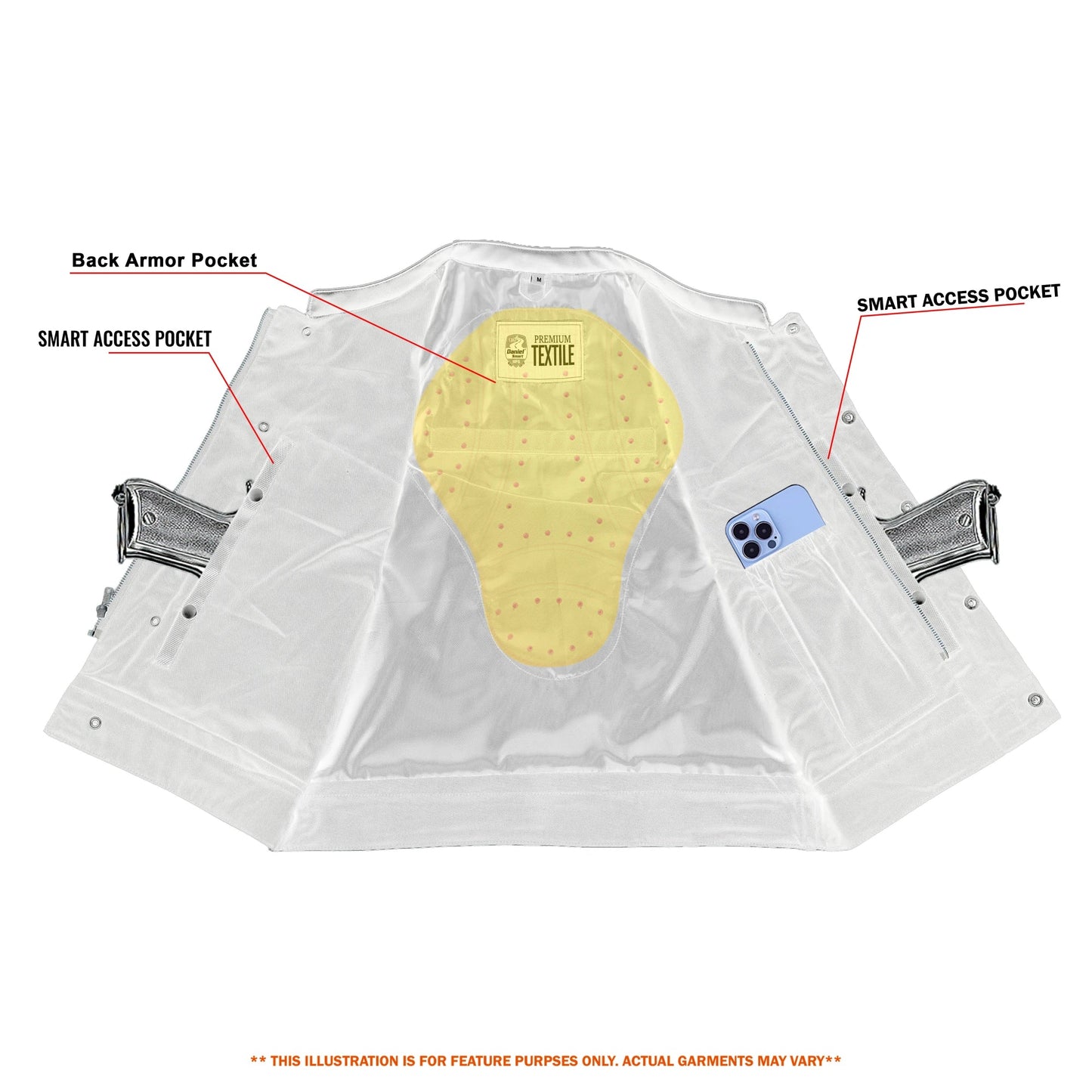 Grimline - Men's Textile Motorcycle Vest