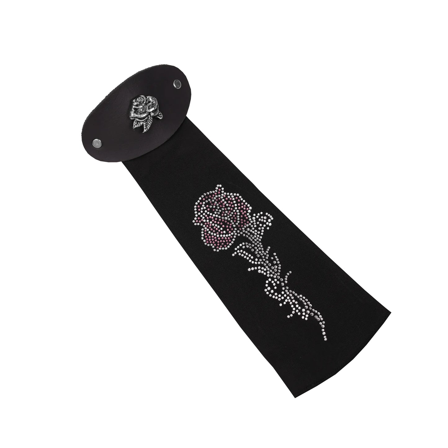 HRT-505 Sorelle Women's 10-Inch Rhinestone Rose Hair Tube