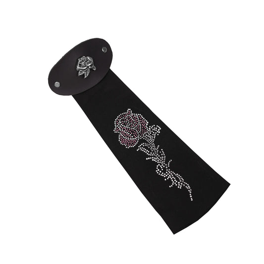 HRT-505 Sorelle Women's 10-Inch Rhinestone Rose Hair Tube