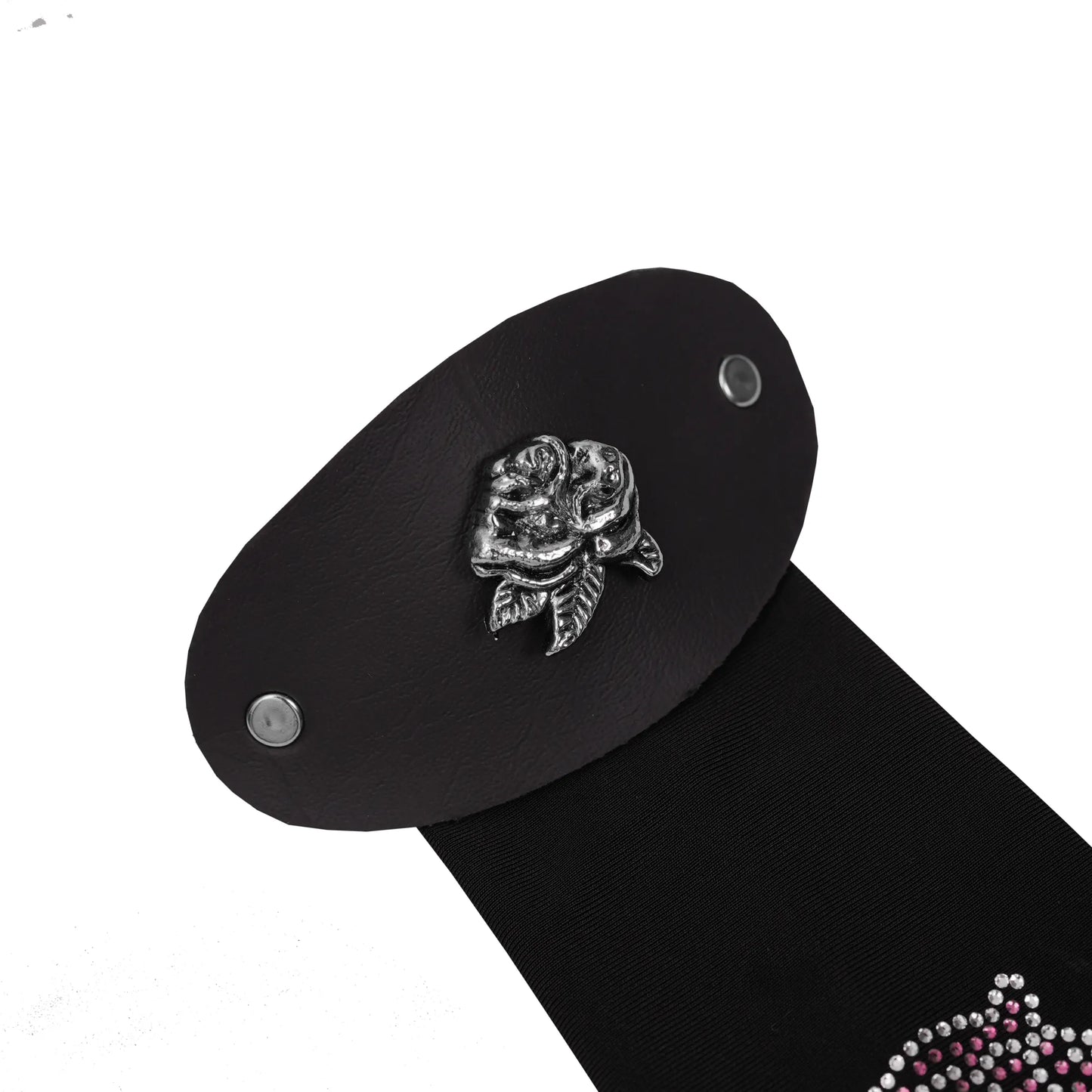 HRT-505 Sorelle Women's 10-Inch Rhinestone Rose Hair Tube