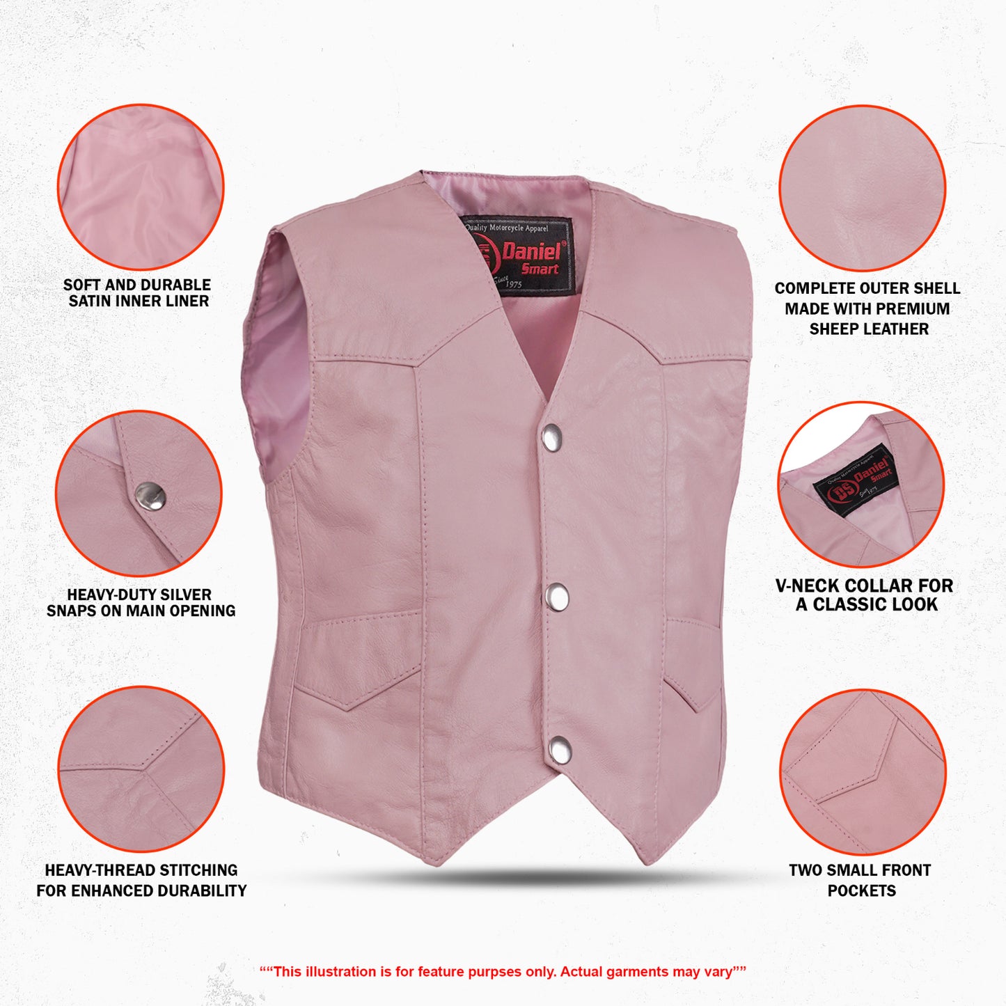 Hazel - Kid’s Leather Vest