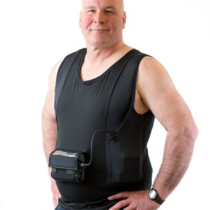 LVAD Men Tank Top for HeartWare Black 4XL LVAD Gear