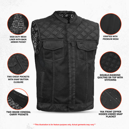 Hell Hound – Men’s Textile Motorcycle Vest