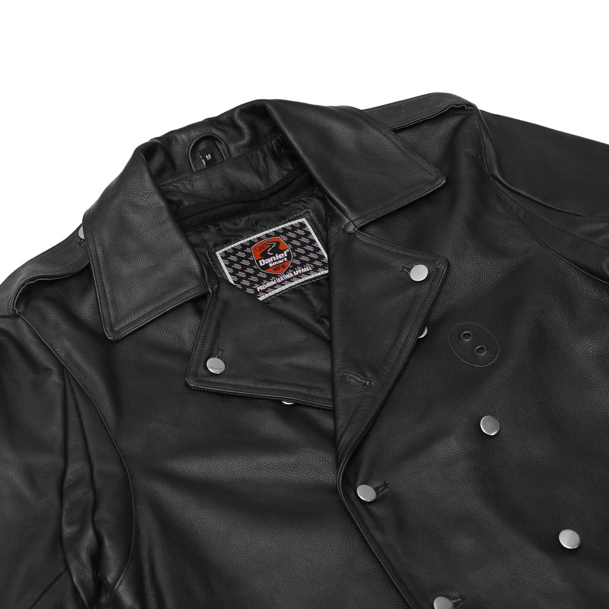 High Badge Men’s Leather Motorcycle Jacket
