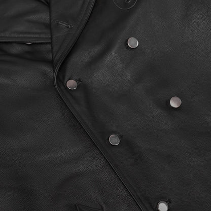 High Badge Men’s Leather Motorcycle Jacket